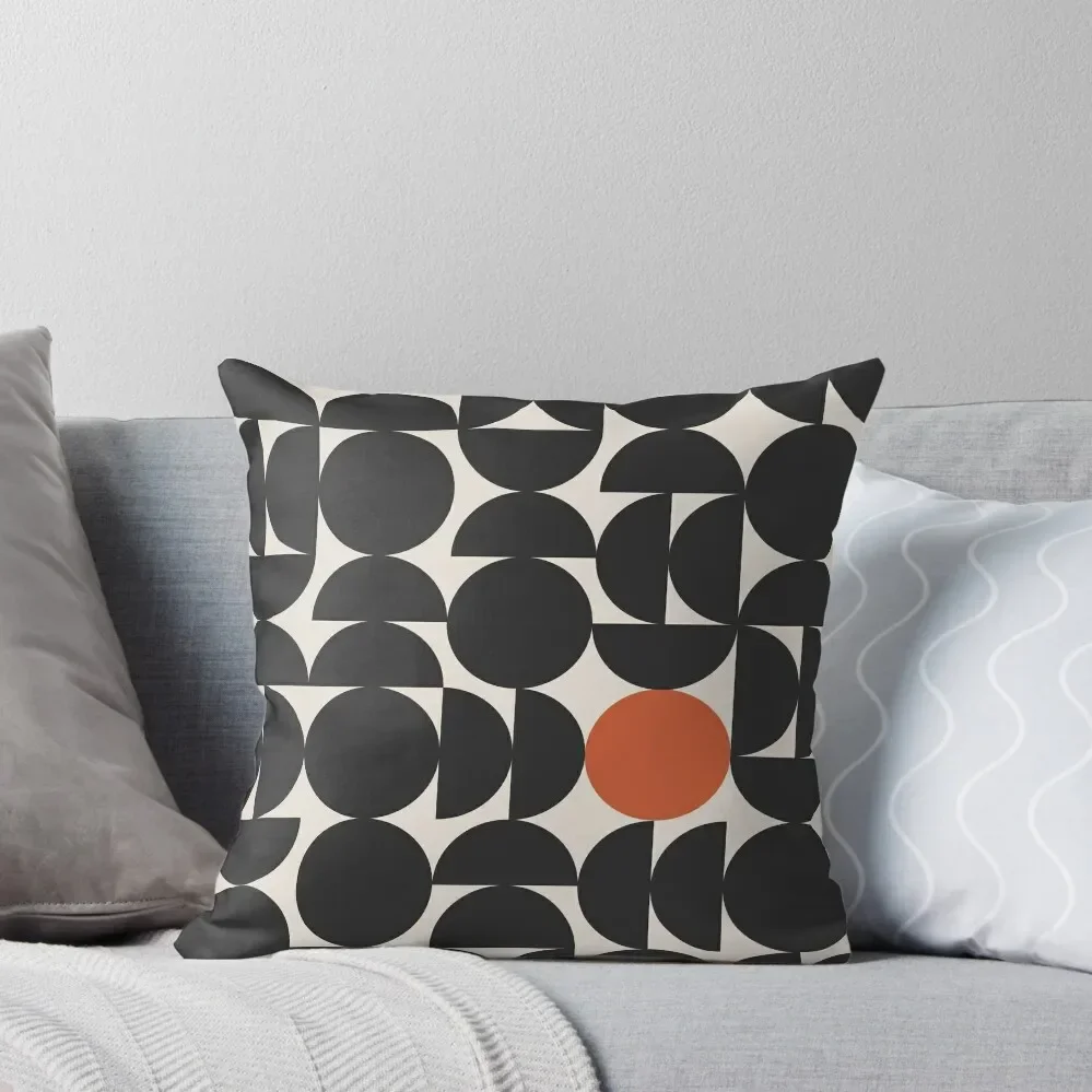 Minimalist Geometric Midcentury Bauhaus Exhibition Poster 1923 Throw Pillow Cushion Cover Set Sitting Cushion pillow