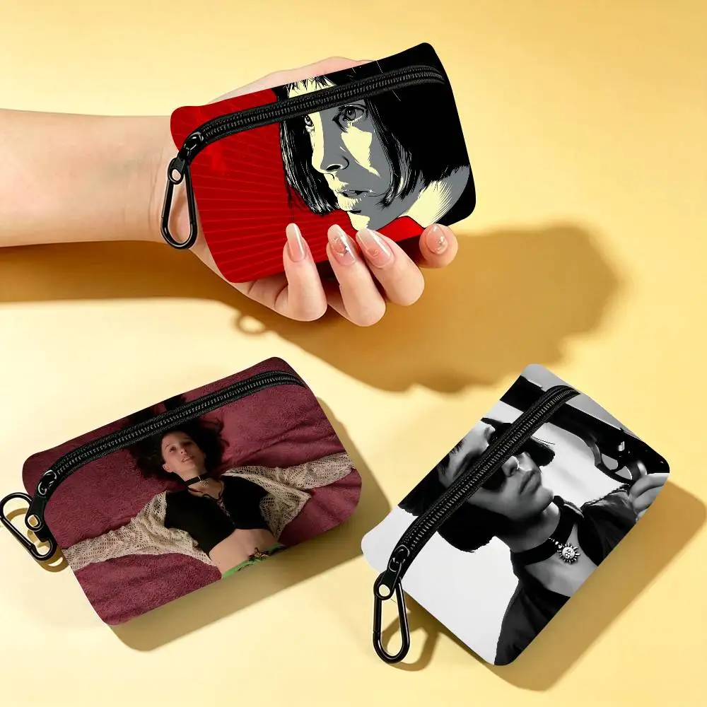 Movie Leon The Professional Wear-resistant Oxford Cloth Coin Purse Portable Backpack Hanging Card Storage Bag