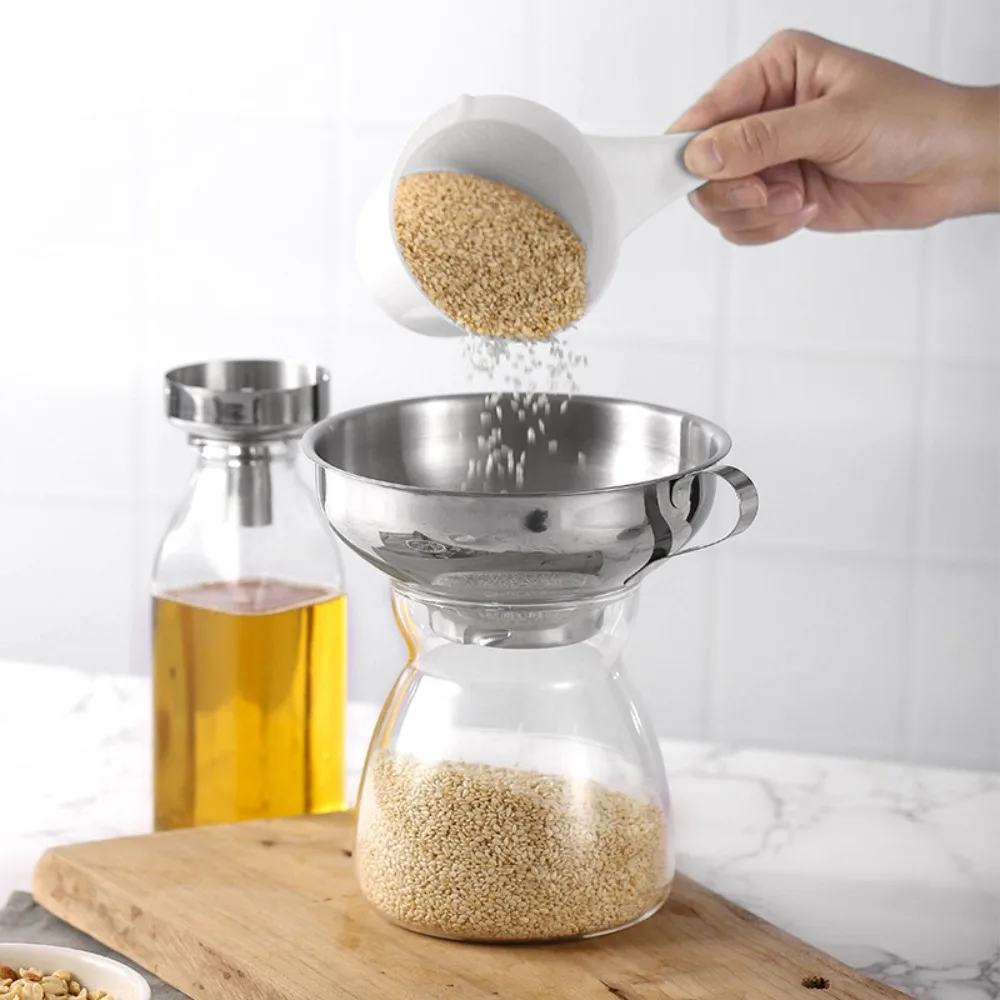 

Kitchen Accessory Oil Funnel for the Kitchen Helper Stainless Steel Funnel Small Kitchens Accessories Kitchenware Utensils Tools