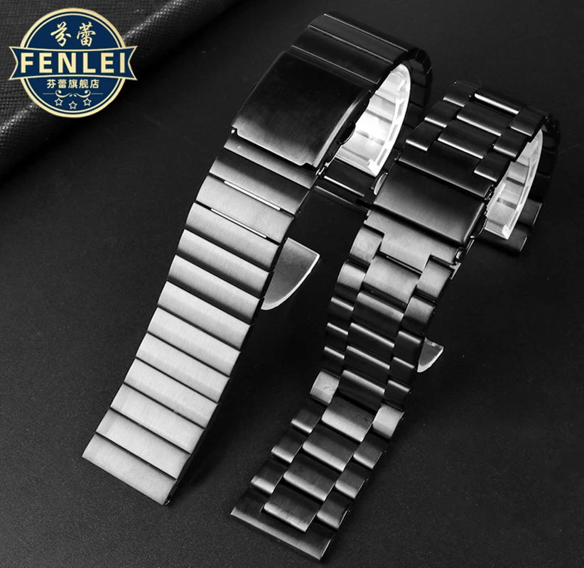 Solid Stainless Steel Watch Strap 23mm For Casio PROTREK PRW-30 PRW-50/50Y PRW-60 PRW-70 Watch band Quick Release Men\'s Bracelet