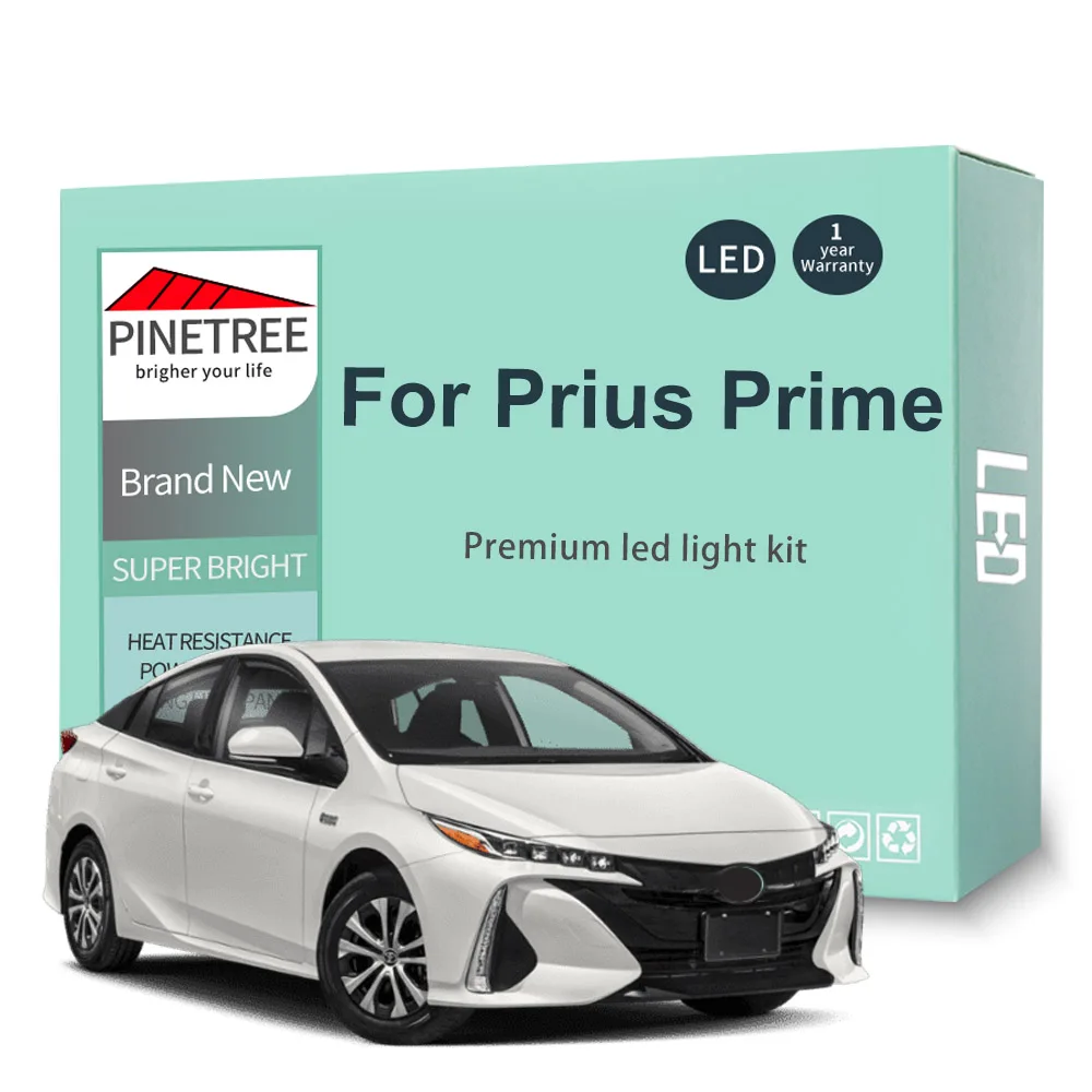 Led Interior Light Kit For Toyota Prius Prime For Prius PHV 2012-2020 2021 2022 2023 LED Bulbs Dome Map Canbus