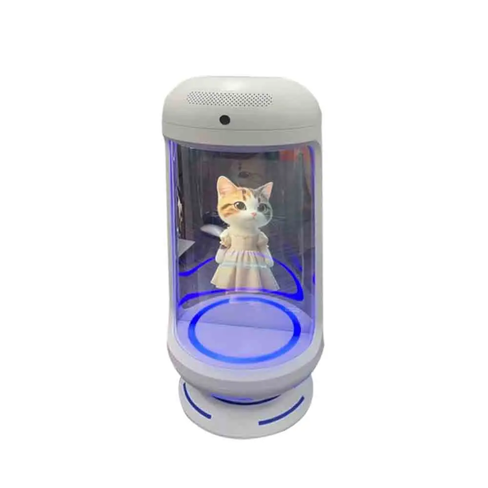Digital Human Holographic Cabin AI Virtual Human 3D Naked Eye Hologram Display Cabinet Voice Interactive Advertising Machine for
