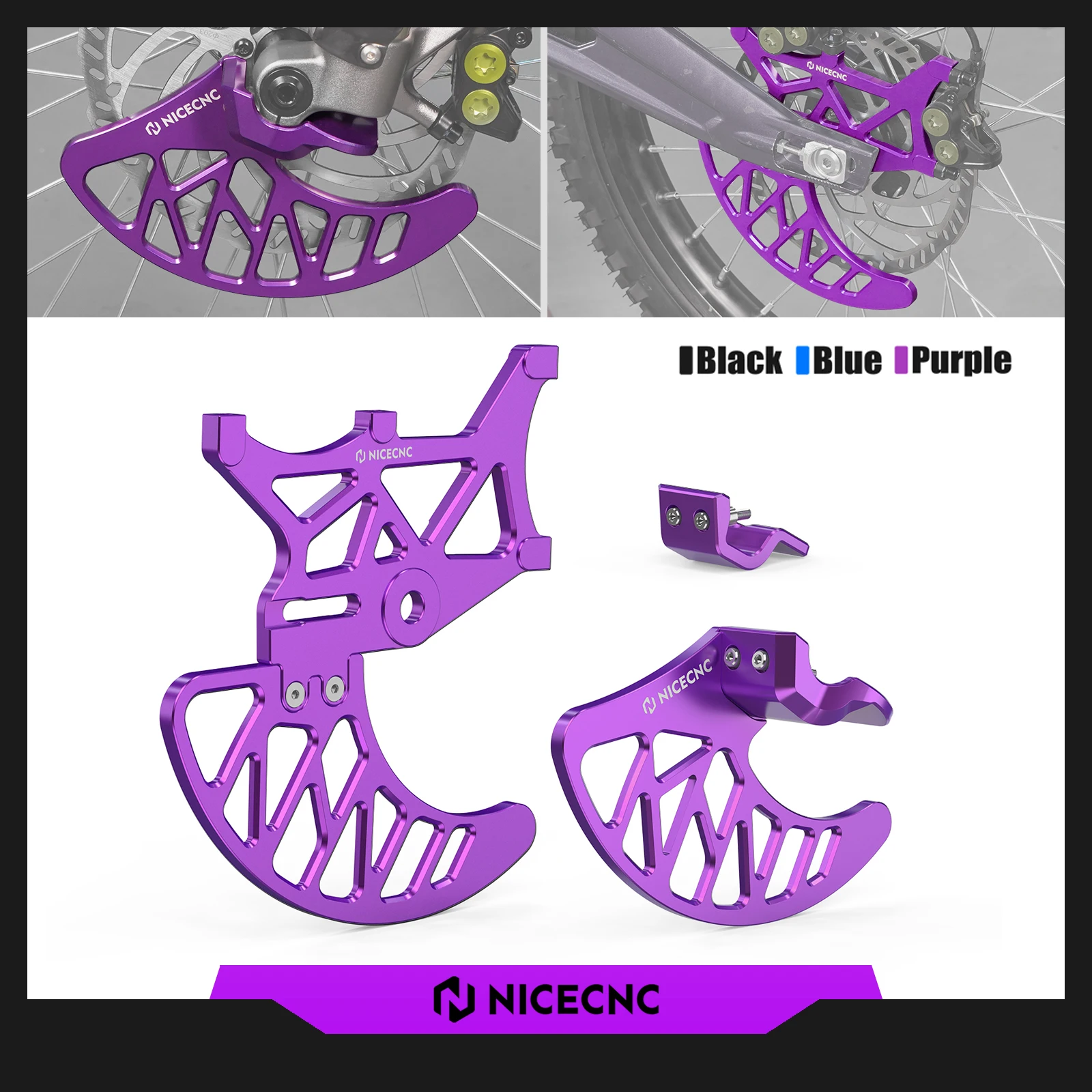 

For Surron Light Bee X Front Rear Brake Disc Guard Fork Leg Cover Rear Sprocket Caliper Protector Kit For Surron Light Bee S L1E