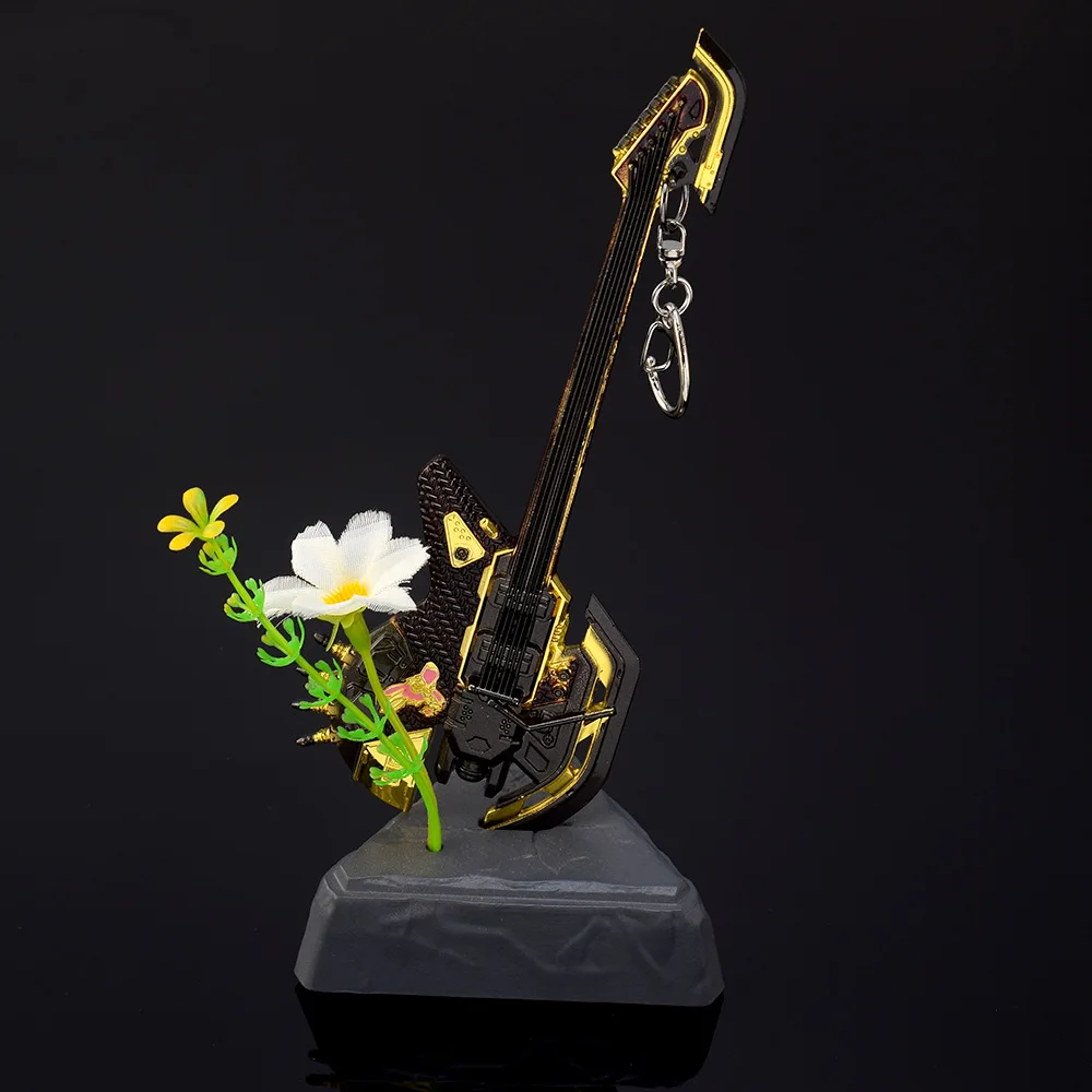 16cm/6.3in apex jogo periférico trovão herança louco trovão lâmina arma metal artesanato modelo ornamento chaveiro pingente brinquedo