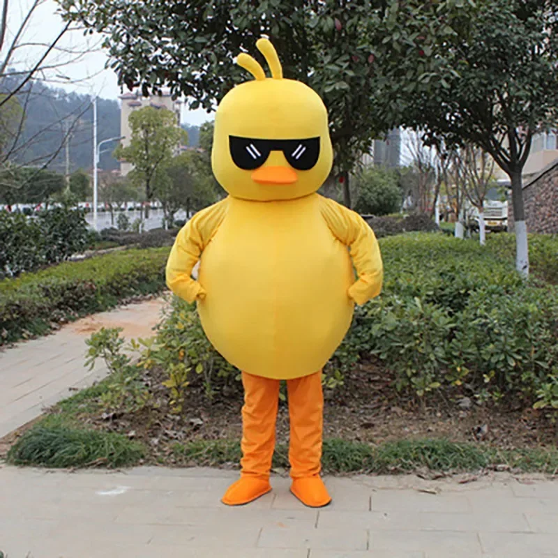 Volwassen Eend Kip Mascotte Kostuum Verjaardag Anime Cosplay Halloween Cartoon Poppen Prestaties Props khj
