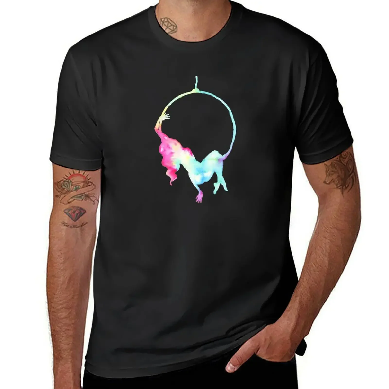 Aerial hoop - aerialist T-Shirt anime t shirts new edition Men's t-shirts