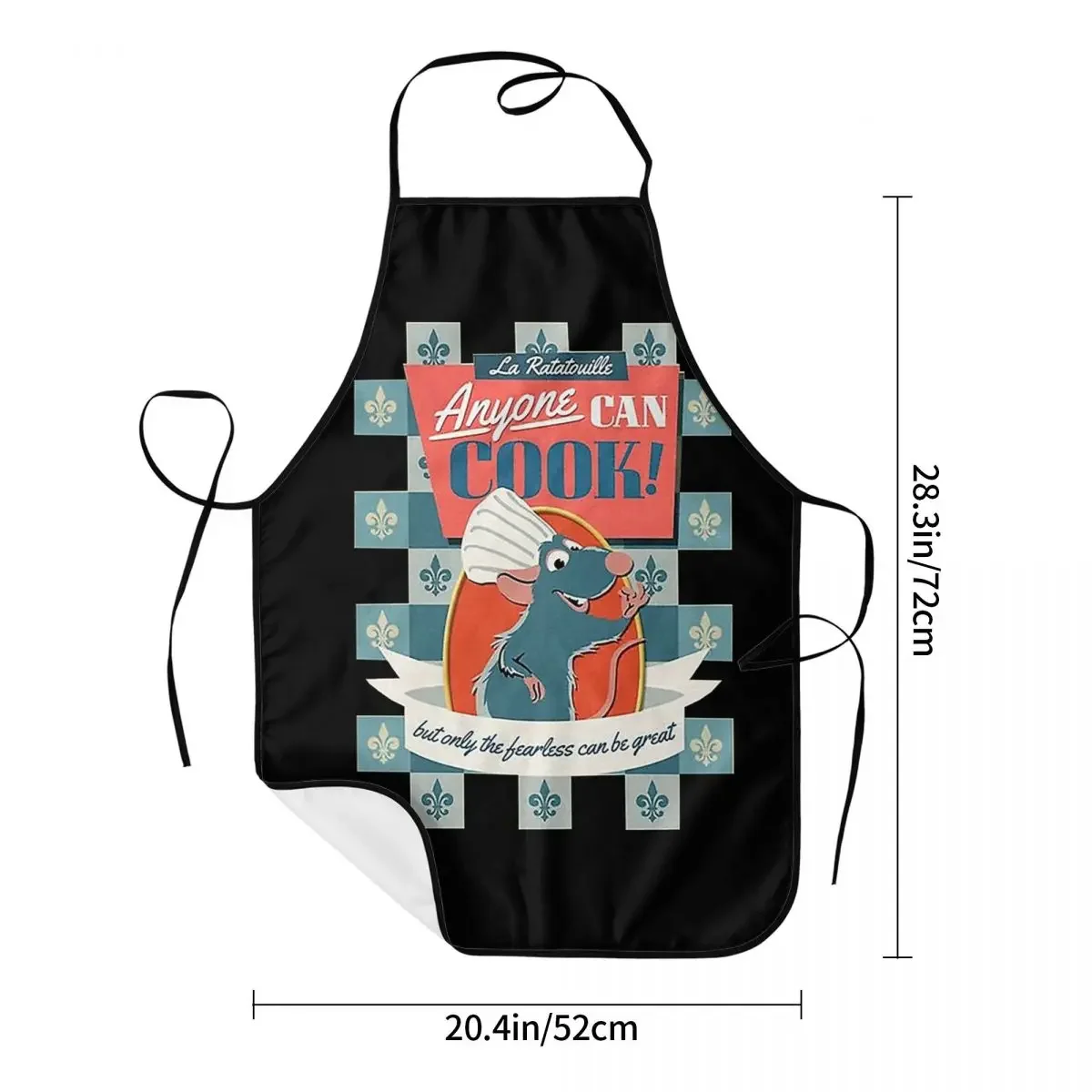 A Ratatouille Tee Featuring Rodent Apron Chef Cooking Baking Tablier Sleeveless Bib Kitchen Cleaning Pinafore for Women Men