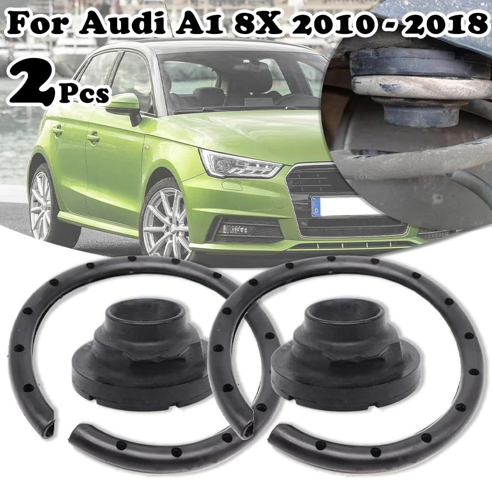 

2Pcs Rear Axle Coil Spring Isolator Mount Plate Shock Absorber Sleeve For Audi A1 8X 2010 2011 2012-2018 Top strut mount buffer