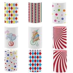 Red Circus Tent Cylinder Covers Carnival Party Decoration Pedestal Cover Birthday Baby Shower Desserts Tablecloth Decor Props