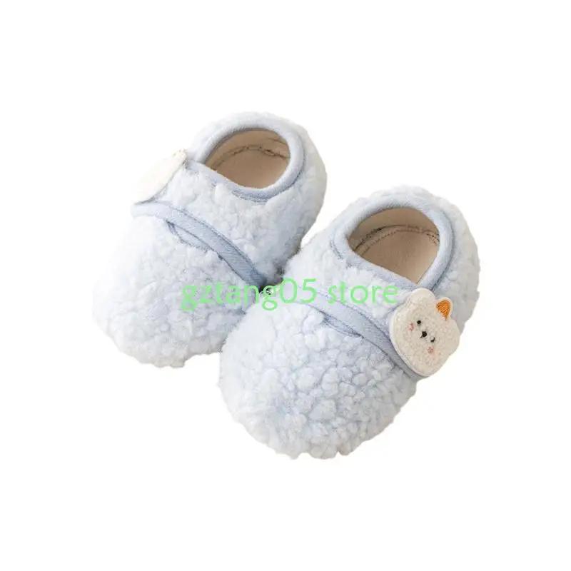 

57EE Soft Soles Toddler Infant Thermal Prewalker Crib Shoes for Baby 10-36 Month