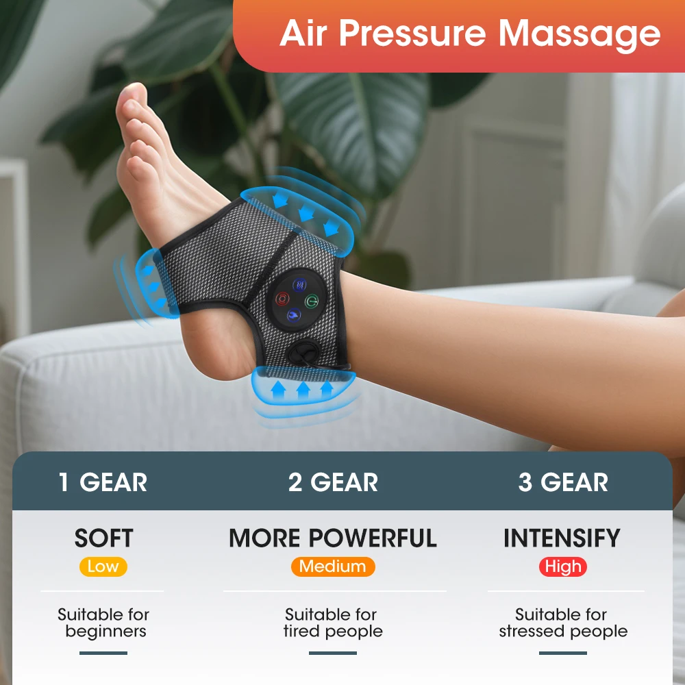 Electric Intelligent Foot Massager Vibration Air Pressure Ankle Brace Machine Hot Compress acupuncture points Muscle Relax - AliExpress 66 Electric Intelligent Foot Massager Vibration Air Pressure Ankle Brace Machine Hot Compress acupuncture points Muscle Relax - AliExpress 66