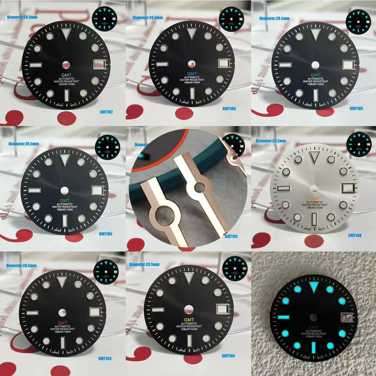 esfera-gmt-sub-s-de-285mm-tragaluz-unico-logo-iluminado-en-azul-esfera-negra-adecuada-para-esfera-nh34-s-accesorios-de-reloj-de-movimiento