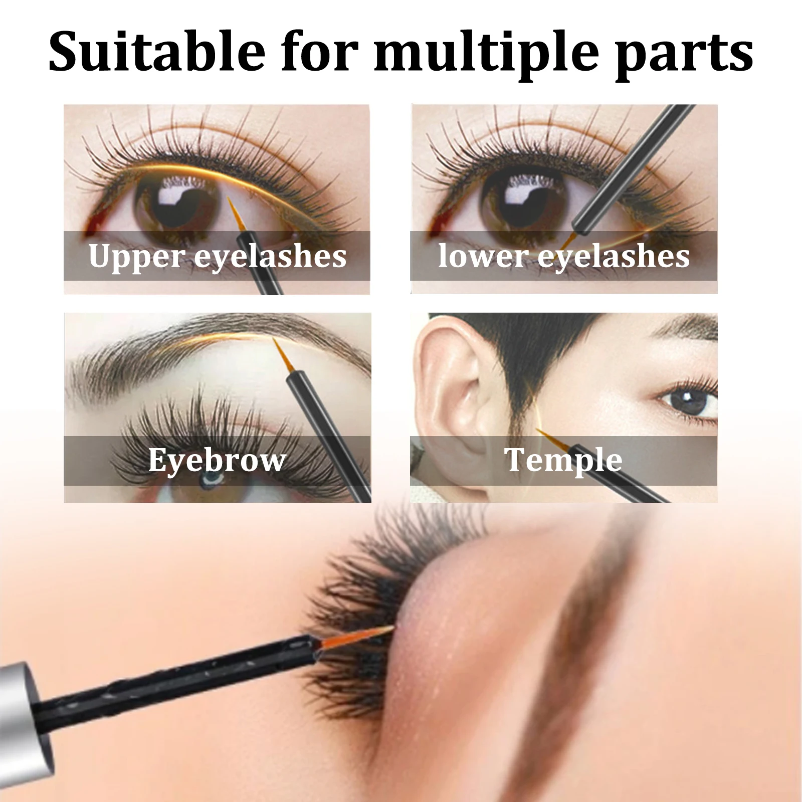EELHOE Ciglia Enhancer Siero Estensione Lash Sopracciglio Crescita Rapida Più Lungo Più Spessa Naturale Curling Lash Lifting Trucco