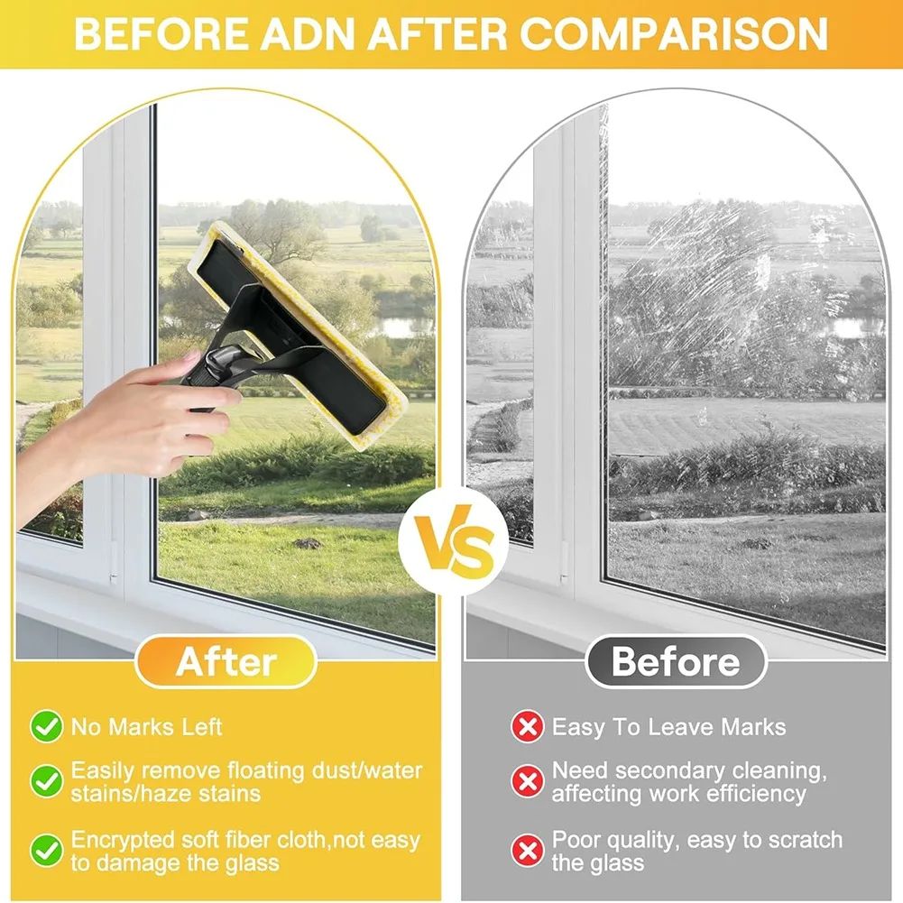 A84G-For Karcher WV1 WV2 WV5 WV7 Window Cleaning Machine Attachment Fastener With Mop Pad Spray Bottle
