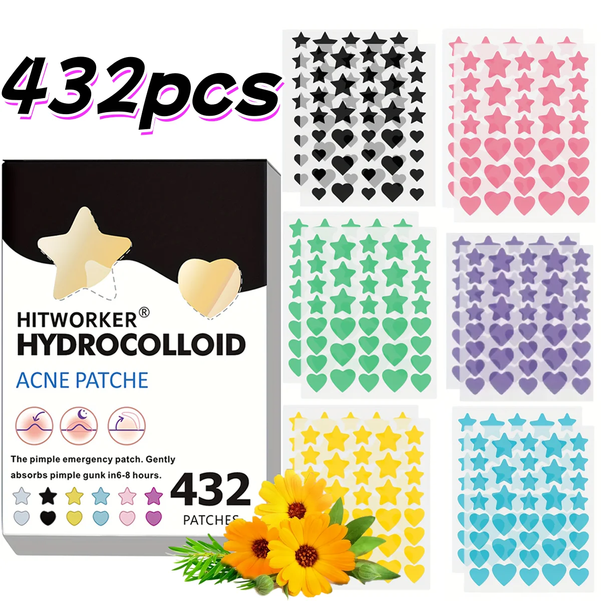 432 Count Acne Patc… - image