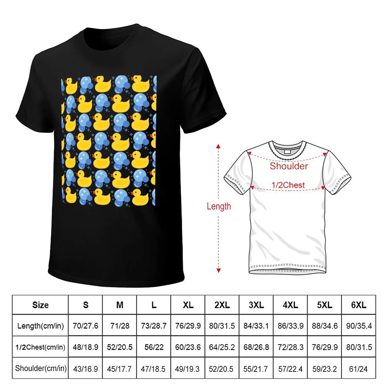 Rubber Ducks - Fun Bath Ducks All Over Print T-Shirt Lightweight Hiking T-Shirt