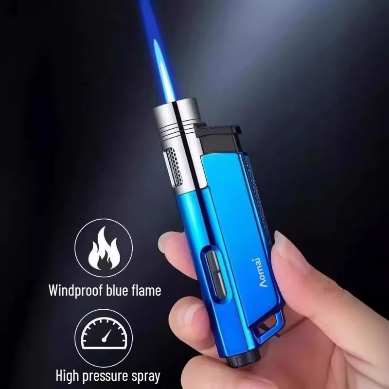 

Direct Impact Windproof Lighter Electronic Inflatable Visual Vent Window Gradient Color Cigarette Lighter Smoking Accessories