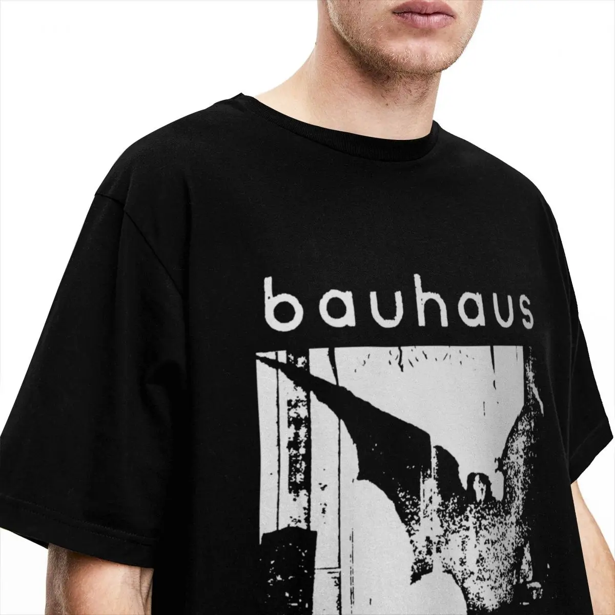 Men Women's Bauhaus Bat Wings Bela Lugosi's Dead Shirt Stuff Fashion Pure Cotton band T Shirt Tee Clothes Adult