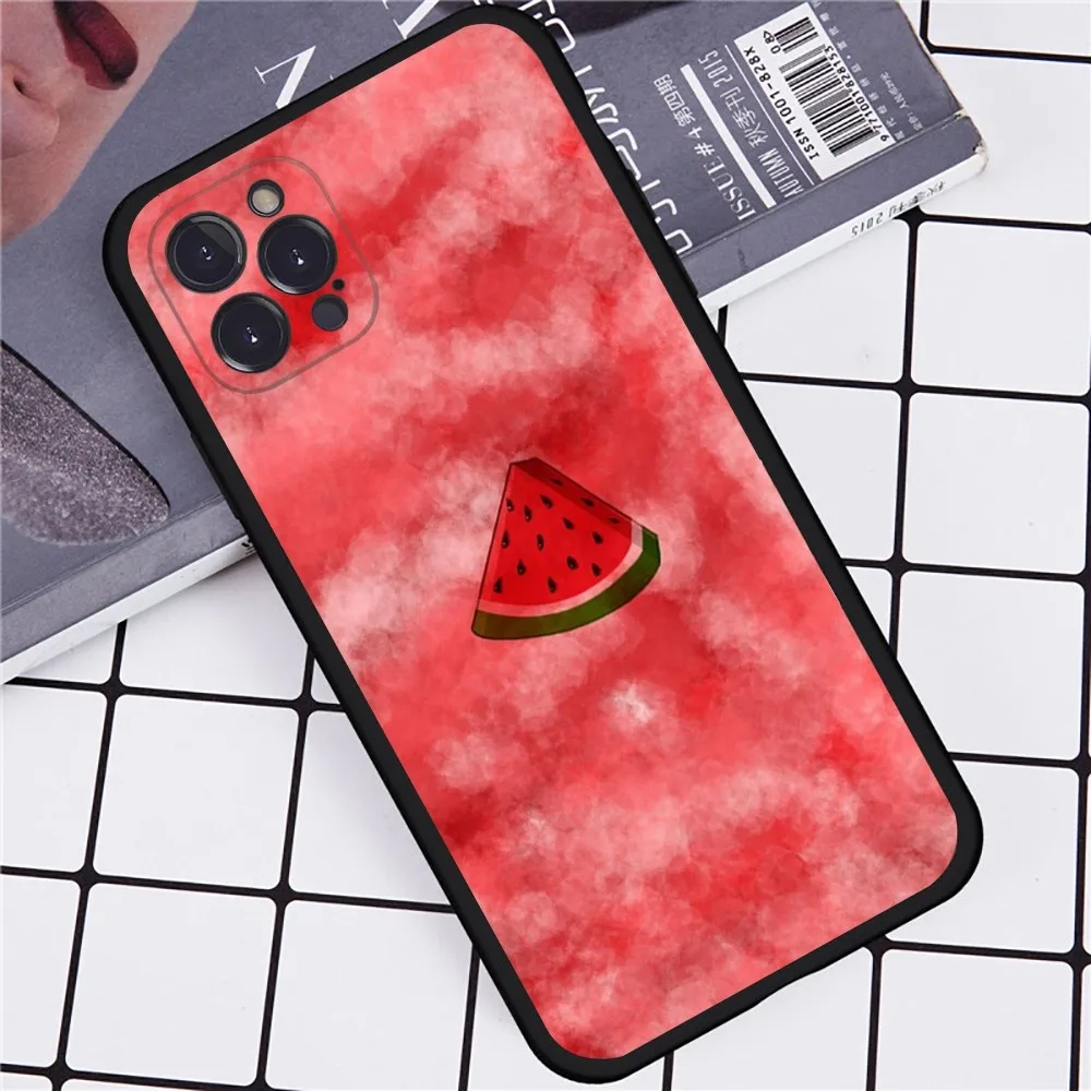 Wassermelone Telefon hülle für iPhone 14 11 12 13 Mini Pro XS Max Cover 6 7 8 plus x xr se 2020 Funda Shell