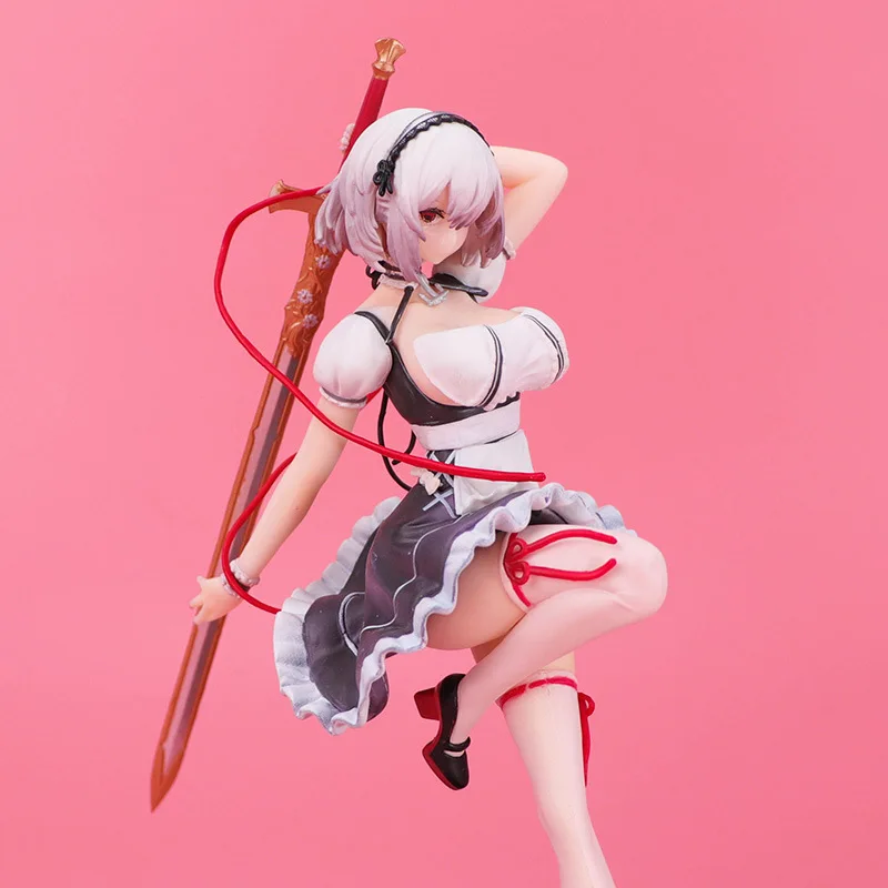 

Game Azur Lane Lightweight Sirius Sword Standing Beauty Girl Series Model Ornament Handpiece Action Figure Toy Collectible Model