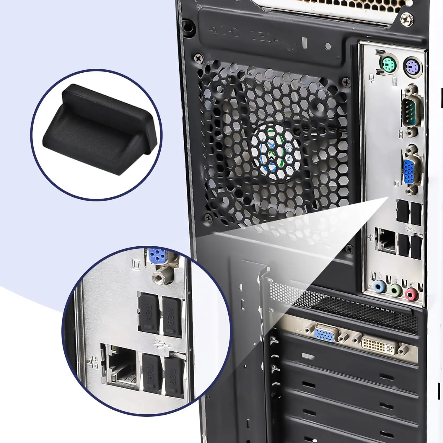 USB الغبار التوصيل شاحن ميناء غطاء غطاء أنثى جاك واجهة العالمي سيليكون الغبار USB-A منافذ حامي الكمبيوتر المحمول المحمول #2