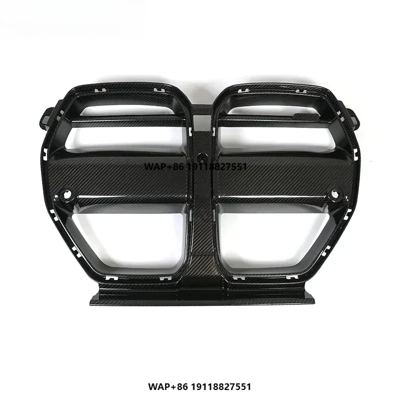 

Dry Carbon Fiber Front Grille One-piece V Style V-front Grille for M3 M4 G80 G82 G83 2021+