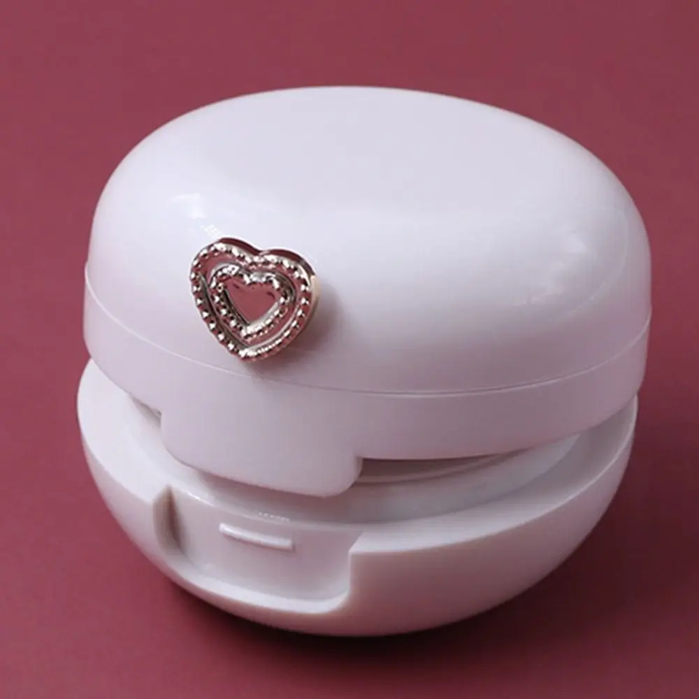 Miroir de poche 20g bouteille de Film à lèvres blanc avec brosse boîte de Film à lèvres Portable avec pot de gommage à lèvres miroir