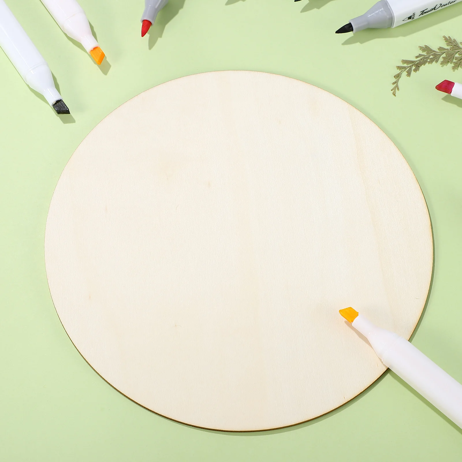 

10Pcs Round Wood Pieces Unfinished Wooden Discs Smooth Surface for Craft Painting Wedding Home Party Decoration