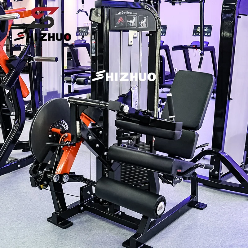 Workout Fitness Club Indoor Pin Loaded Double Function Seated Leg Extension Leg Curl Machine