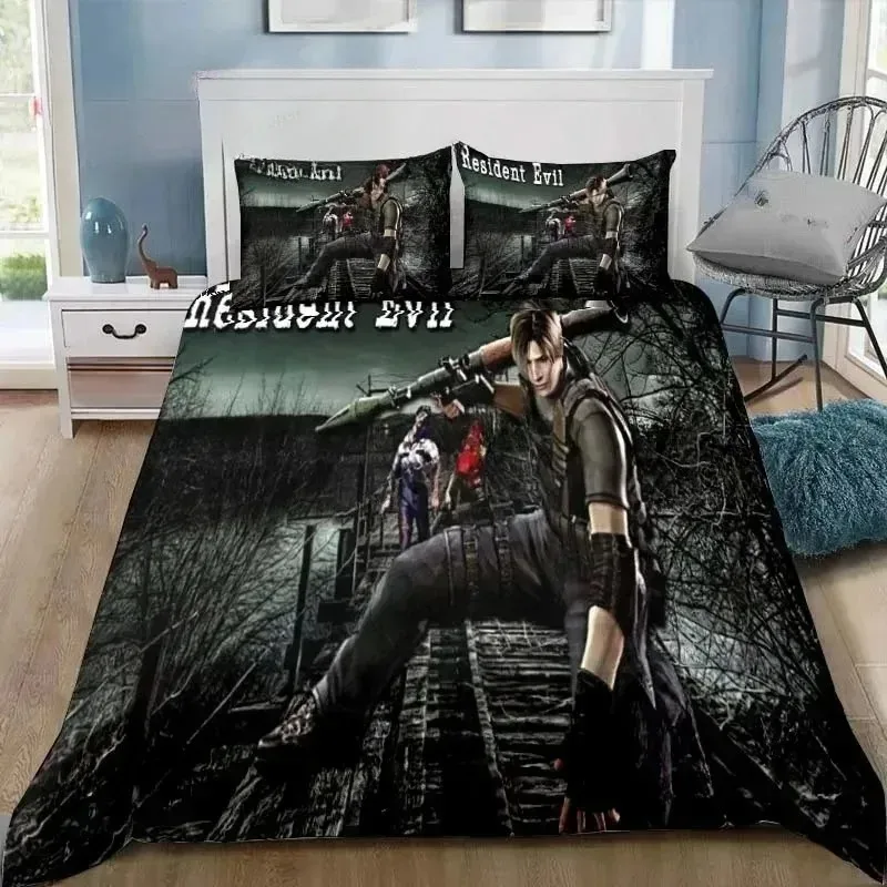 Duvet Cover Resident Evil 3D Exquisite Game Umbrella Digital Printing Bedding Set Comforter Bed Youth Home Decor Kids Boys Gift view 3