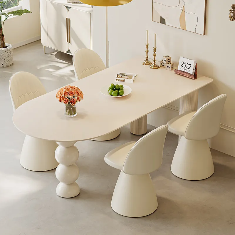 

Lounge Designer Dining Table Nordic Modern Luxury Mid Century Dining Table Corner Service Mesas De Jantar Living Room Furniture