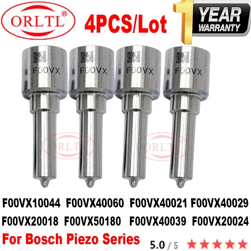 4PC Diesel Fuel Nozzle F00VX20018	F00VX50180 F00VX10044 F00VX40060 F00VX40021 F00VX20024 F00VX40029 F00VX40039 For Bosch Piezo