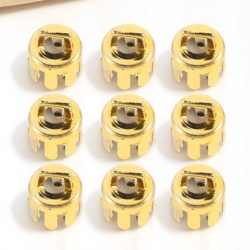 

12pcs Diy Ball Pendant Covers Covers 2 5cm Gold Plastic Caps Pendant Accessories Ball Caps Christmas Supplies