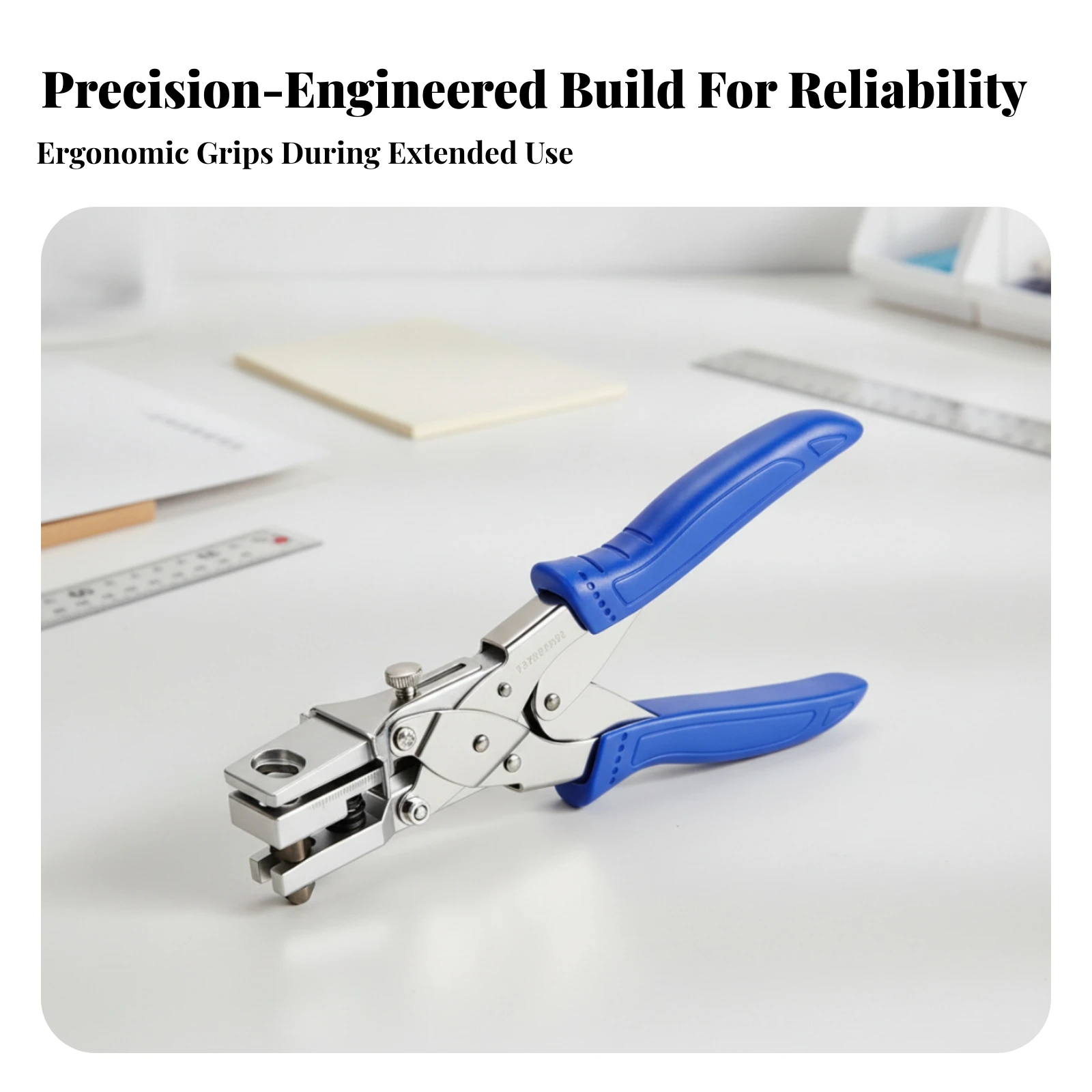 Triangular Hole Punch All-Metal Handheld Punching Pliers Long-Lasting Tool Non-Slip for Retailers, Retail Displays, Packaging