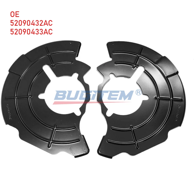2PC 52090432AC 52090433AC Front Brake Anchor Plate Front Splash Plate Suitabl For Jeep Commander Grand Cherokee 2005-2010