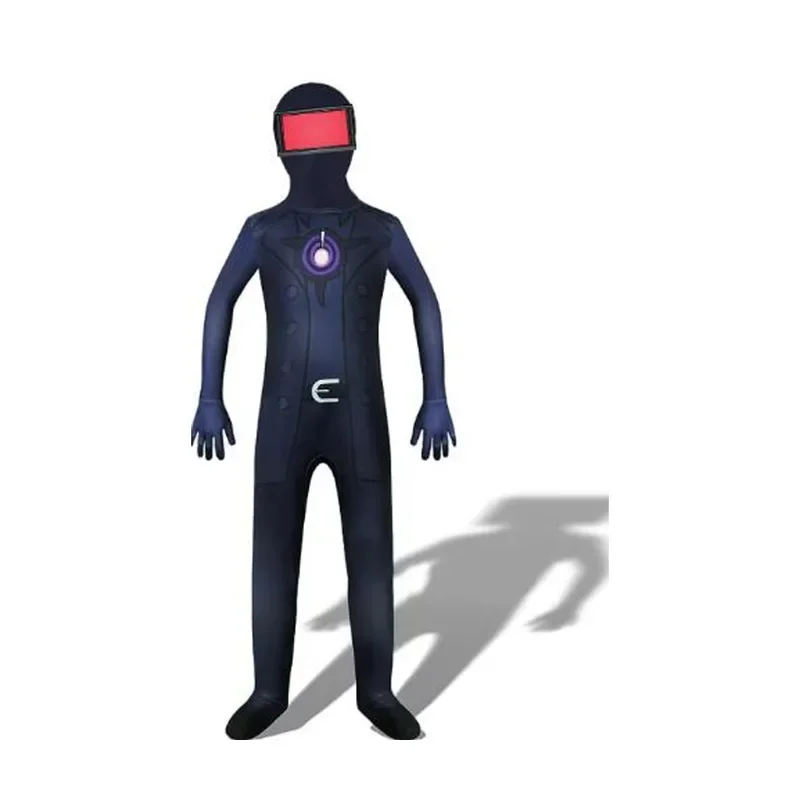 الدب البيت Skidibi المرحاض الاطفال تأثيري حلي الصبي تمويه المتحدث Tvman حللا + قناع فستان الهالوين حتى الطفل 2025 PPT01..