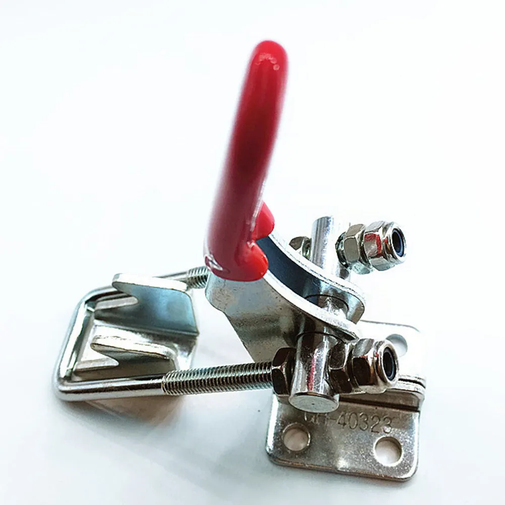 4Pcs Plastic Stainless Steel Toggle Latch Space Saving For Carpenters Heavy Duty Clamp Handle Small Size Easy Install
