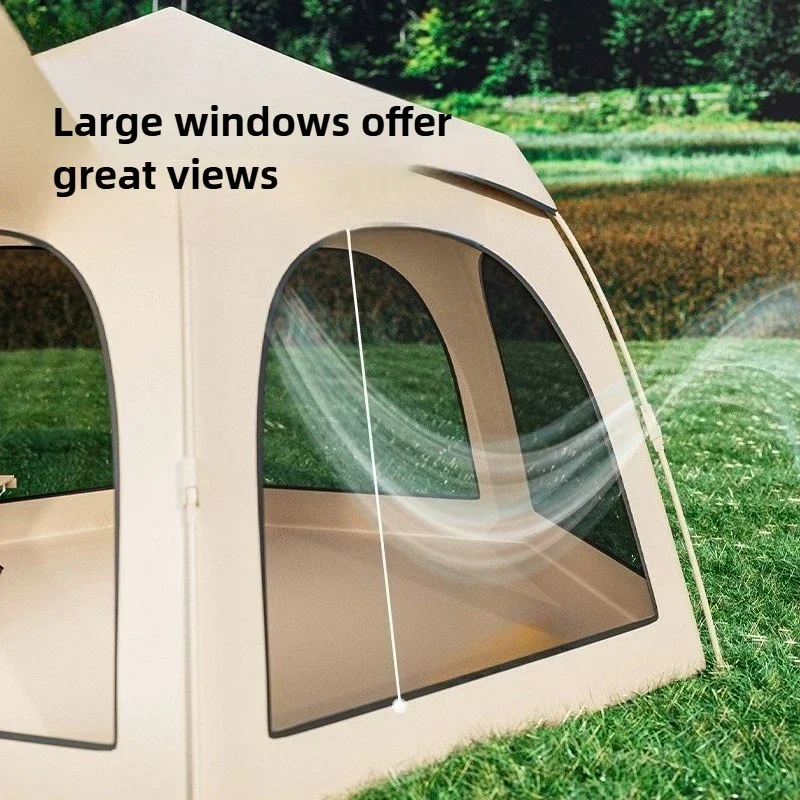 

Large-space Lightweight Rainproof Travel Tents Portable Waterproof Folding Hexagonal Tent Outdoor Camping Sun-proof Beach Tent