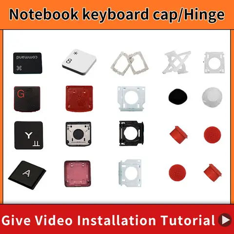 Keyboard Laptop For ASUS ACER HP DELL IBM lenovo Xiaomi HUAWEI Samsung MSi LG Apple HASEE SONY cap Keycap And hinge Replacement