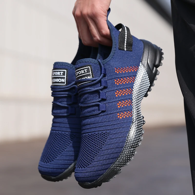 Men Slip On Mesh Casual Loafer Sneakers Lightweight Breathable Soft Sole Outdoor Walking Running Trainers