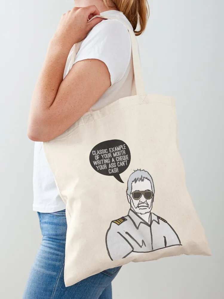 حقيبة كابتن كلاسيكية للمتسوقين تحمل شعار حقيبة تسوق نسائية للمتسوقين #1