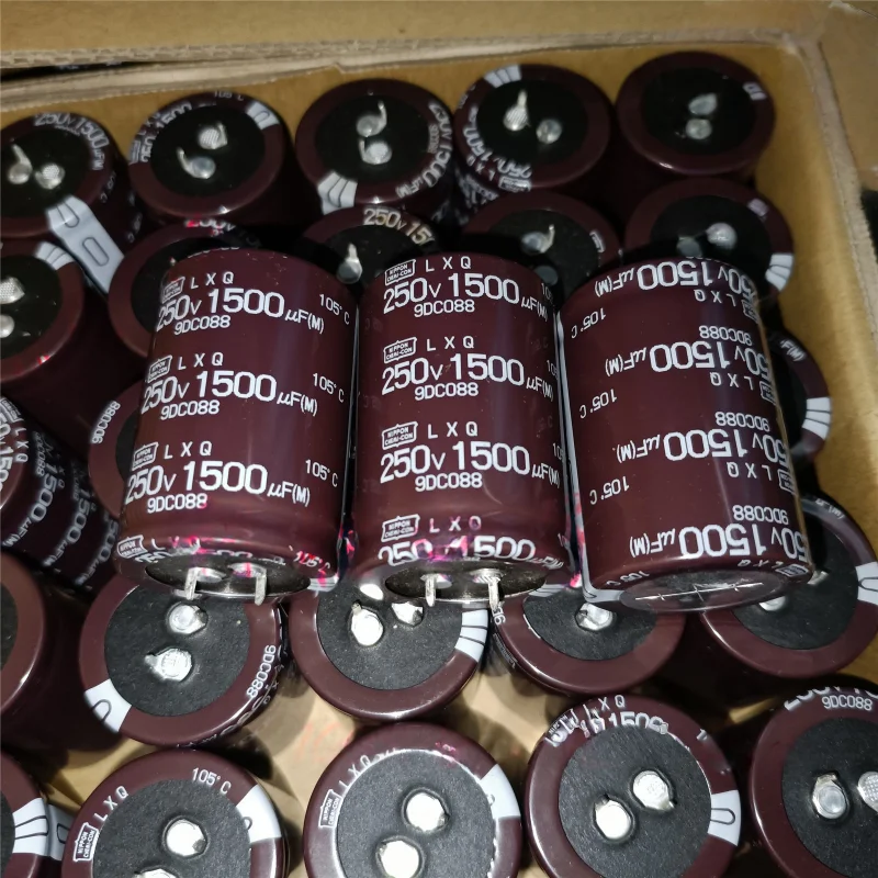 

2PCS 1500UF 250V Electrolytic capacitor 250V 1500UF 35X50 LXQ Long life