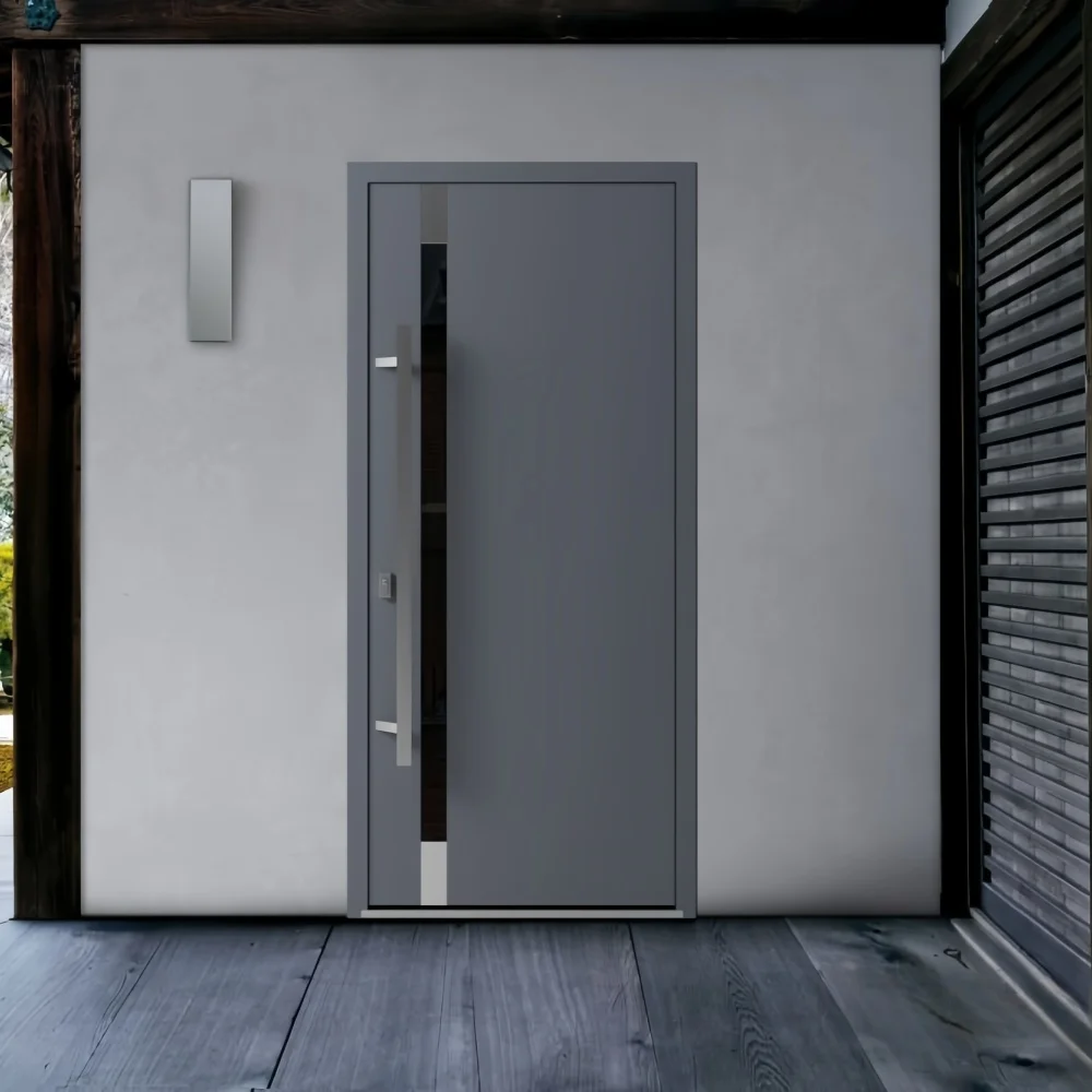 

Алюминиевая входная дверь для современного дома: высокопрочная, всепогодная конструкция