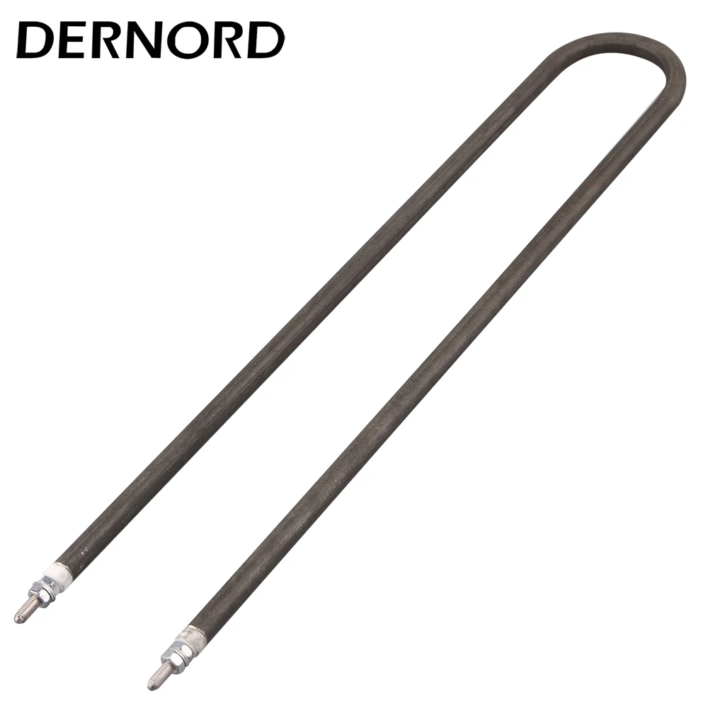 U Shape Electric Heating Element Air Burning 220V 300w 500w 600w 800w 1000w DERNORD Stainless Steels 304 Oven Tubular Heater