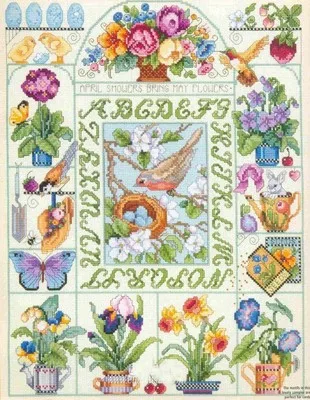 

Набор для вышивки крестиком MM201243, веселая домашняя вышивка