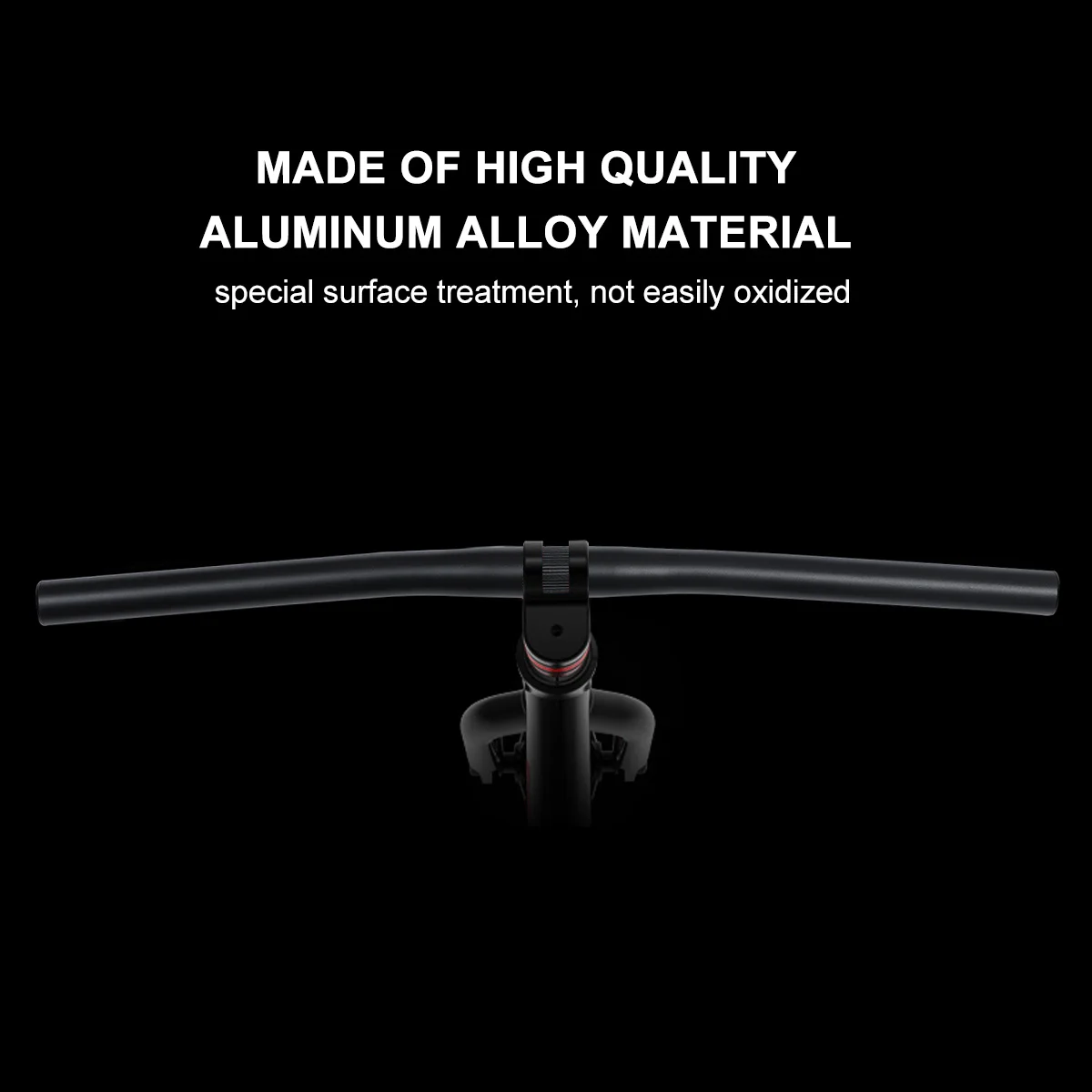 

25.4Mm Aluminum Alloy Handlebar For Fixed Gear Bike Flat Straight Bar Lightweight Rust-Resistant Bike Handlebars Cycling