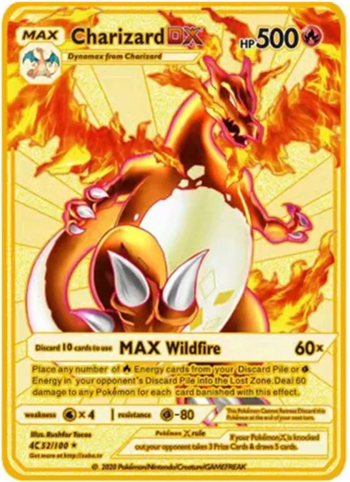 Pokemon Engelse Metal Game Collection Card Anime Figuur Charizard Pikachu Blastoise Mewtwo Battle Collection Carte Card Toy Gift