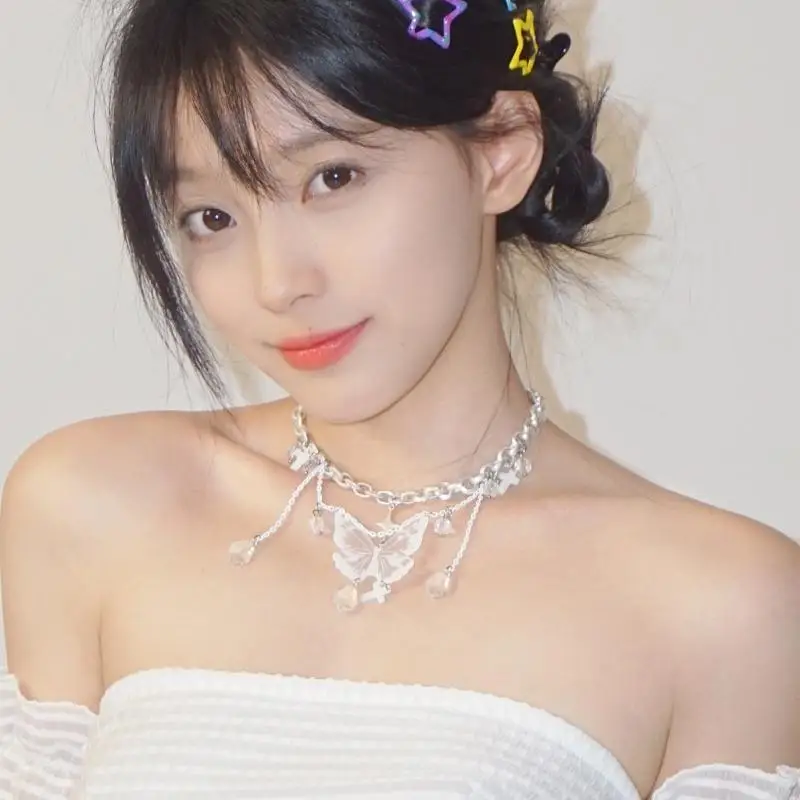 Longues pompons chaîne y2k