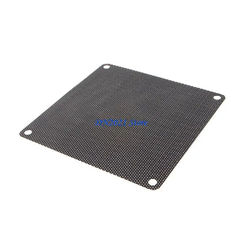 

F3KE Cuttable Computer Mesh Dustproof Cover Chassis Dust Cover,90x90mm DIY PVC PC for Case Fan Cooler Black Dust Filter DIY