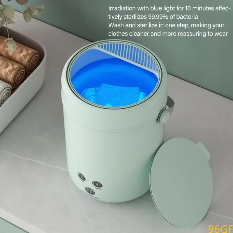 96GF Efficient Washing Machine 3.8L Capacity Small Laundry Machine Laundry Bucket